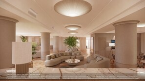 Sitteområde i lobbyen