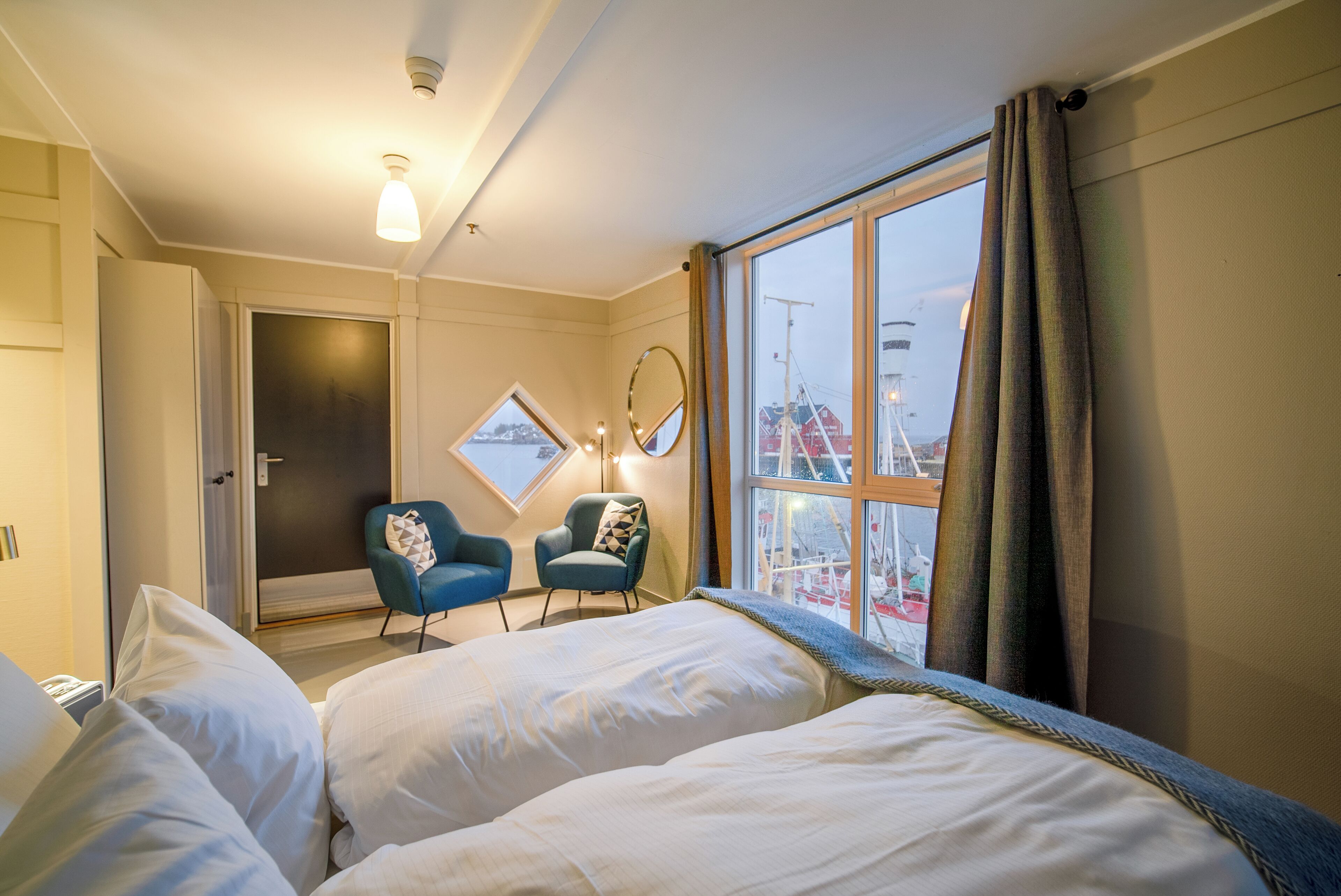 standard double room, oceanfront | premium bedding, soundproofing, bed sheets