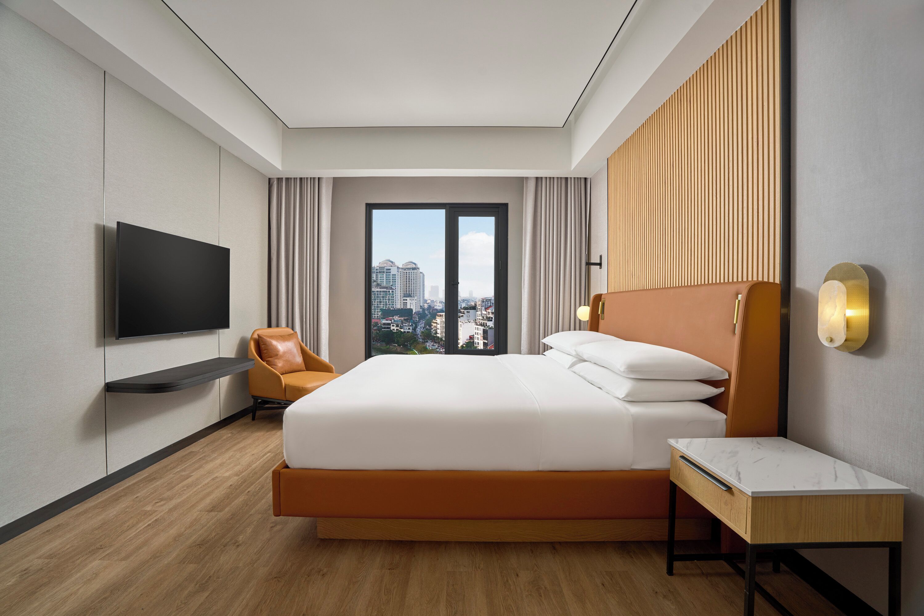 Executive Suite, 1 Bedroom | Living room | 37-inch TV with cable channels, fireplace, foosball