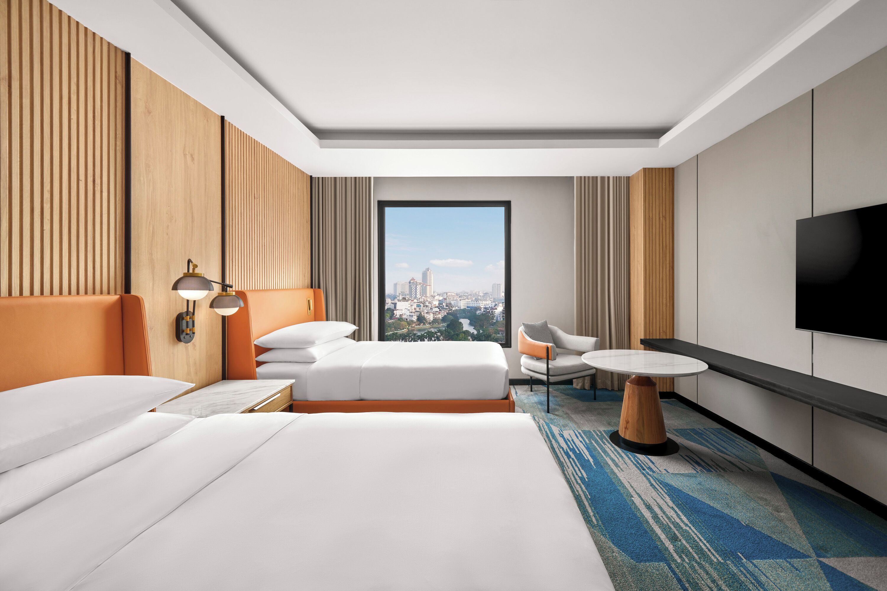 Room, 2 Twin Beds | Select Comfort beds, minibar, in-room safe, desk