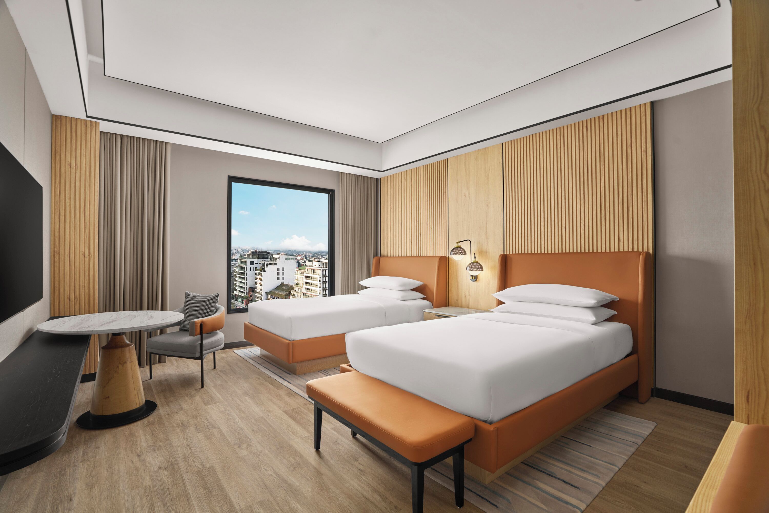 Room, 2 Twin Beds | Select Comfort beds, minibar, in-room safe, desk
