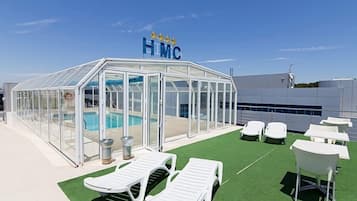 Indoor pool, seasonal outdoor pool