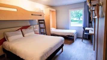 Geluiddichte muren, gratis babybedden, gratis wifi, beddengoed