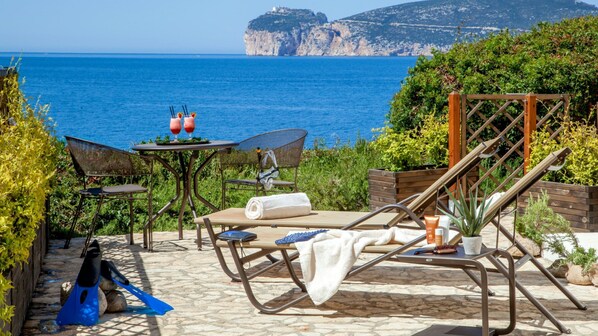 Deluxe Double Room, Patio, Sea View | Water view