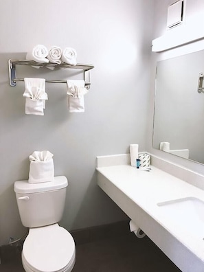 Kostenlose Toilettenartikel, Haartrockner, Handtücher