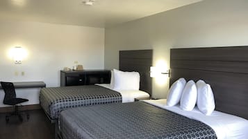 Desk, blackout drapes, iron/ironing board, free WiFi