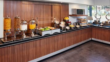 Free daily self-serve breakfast