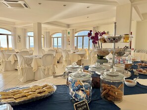 بوفيه فطور يوميًا بتكلفة قدرها (13 EUR للشخص)