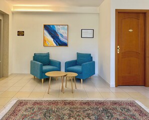 Sittområde i lobbyn