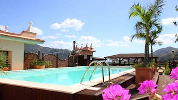 Outdoor pool, a rooftop pool