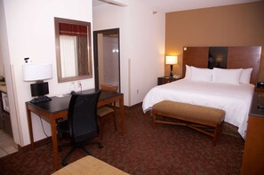 Suite, One King Bed | In-room safe, desk, blackout drapes, iron/ironing board