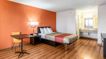 Blackout drapes, iron/ironing board, free WiFi, bed sheets