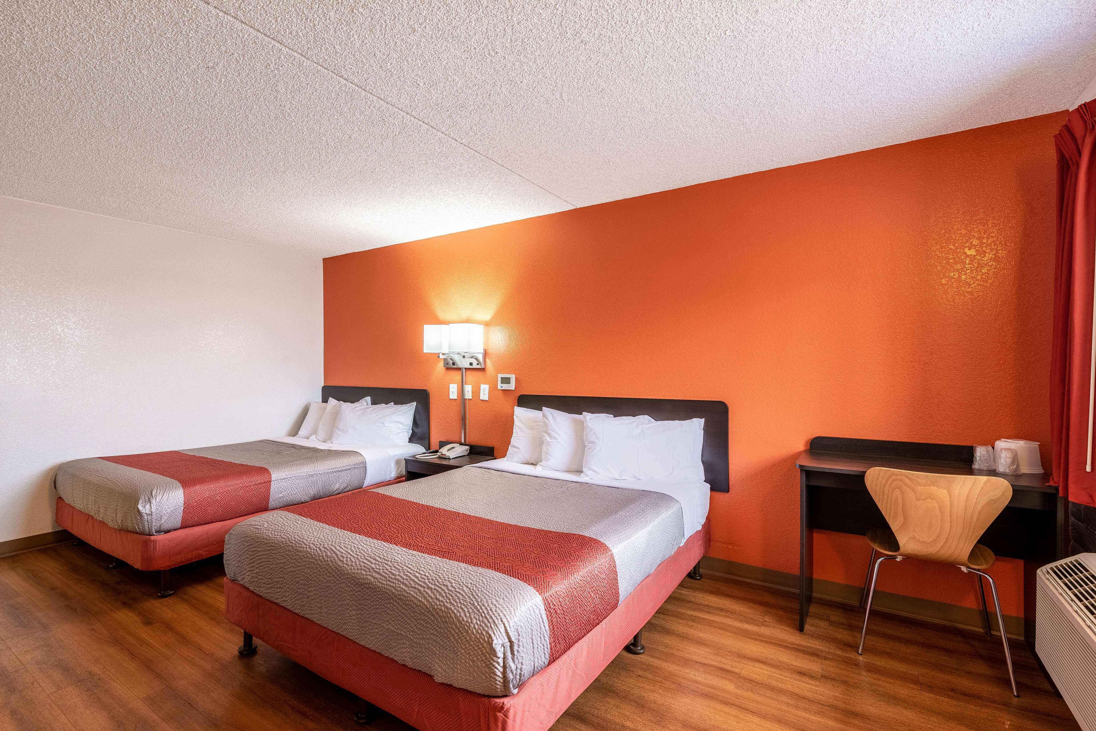 Standard Room, 2 Queen Beds, Non Smoking, Refrigerator & Microwave | Blackout drapes, iron/ironing board, free WiFi, bed sheets