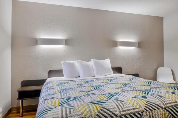 Desk, blackout drapes, free WiFi, bed sheets