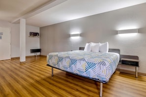 Desk, blackout curtains, free WiFi, bed sheets