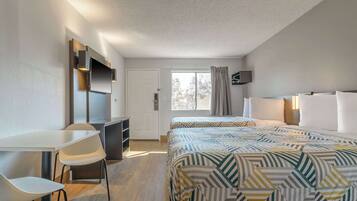 Deluxe Room, 2 Queen Beds, Refrigerator | Free WiFi, bed sheets
