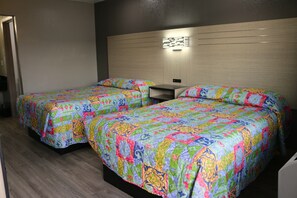 Desk, free WiFi, bed sheets