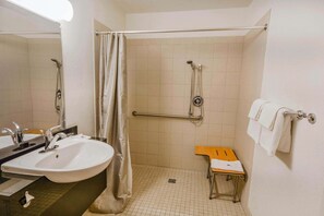 Habitación estándar, 1 cama Queen size, con acceso para personas discapacitadas, para no fumadores | Baño para personas con discapacidad