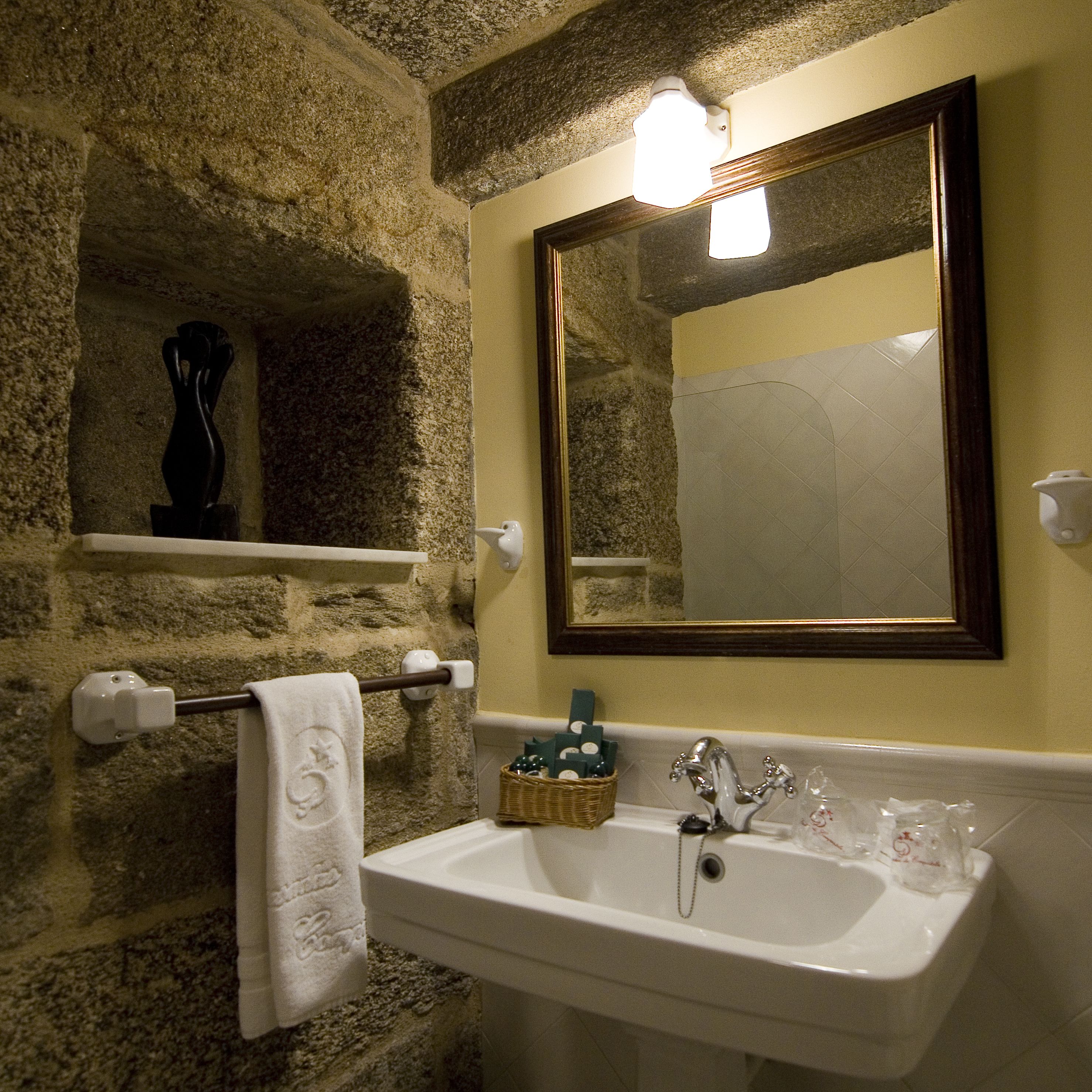 superior double room | bathroom | free toiletries, hair dryer, towels