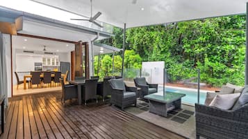 Villa, 3 Bedrooms, Private Pool, Garden Area | Terrace/patio