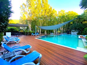 Outdoor pool, sun loungers - Sanctuary Palm Cove (Palm Cove)