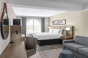 Room, 1 King Bed (Walk-in Shower) | Living area | 42-inch LCD TV with cable channels, TV - DoubleTree by Hilton Springdale (Springdale)