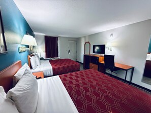 Escritorio, wifi gratis, ropa de cama
