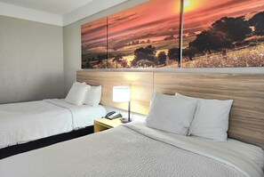 Double Room, 2 Double Beds | Desk, iron/ironing board, free cribs/infant beds, free WiFi