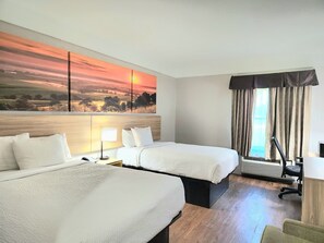 Double Room, 2 Double Beds | Desk, iron/ironing board, free cots/infant beds, free WiFi