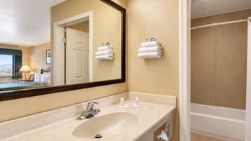 Free toiletries, hair dryer, towels
