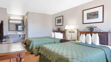 Desk, WiFi (free), bed sheets