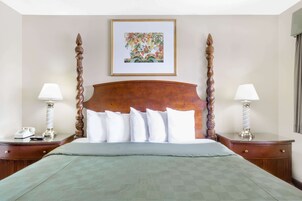 Habitación, 1 cama de matrimonio grande, accesible para personas con discapacidad | Cortinas opacas, cunas gratuitas, wifi gratis y ropa de cama