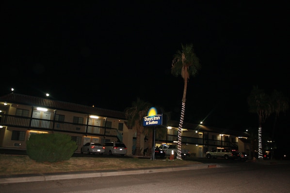 Front of property – evening/night