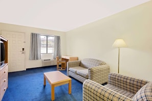 Desk, free WiFi, bed sheets, alarm clocks