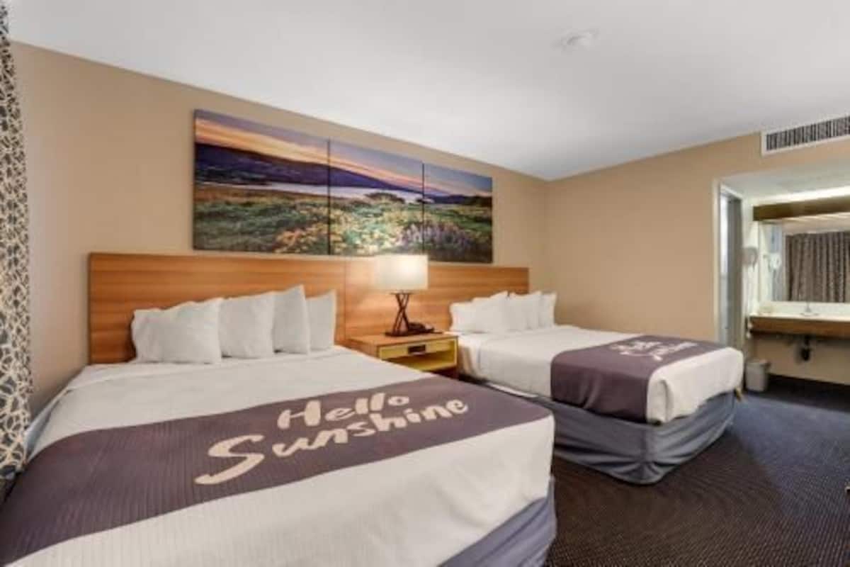 Desk, free WiFi, bed sheets, alarm clocks