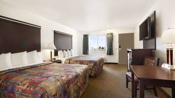 In-room safe, desk, iron/ironing board, free cribs/infant beds