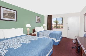 Desk, laptop workspace, iron/ironing board, rollaway beds