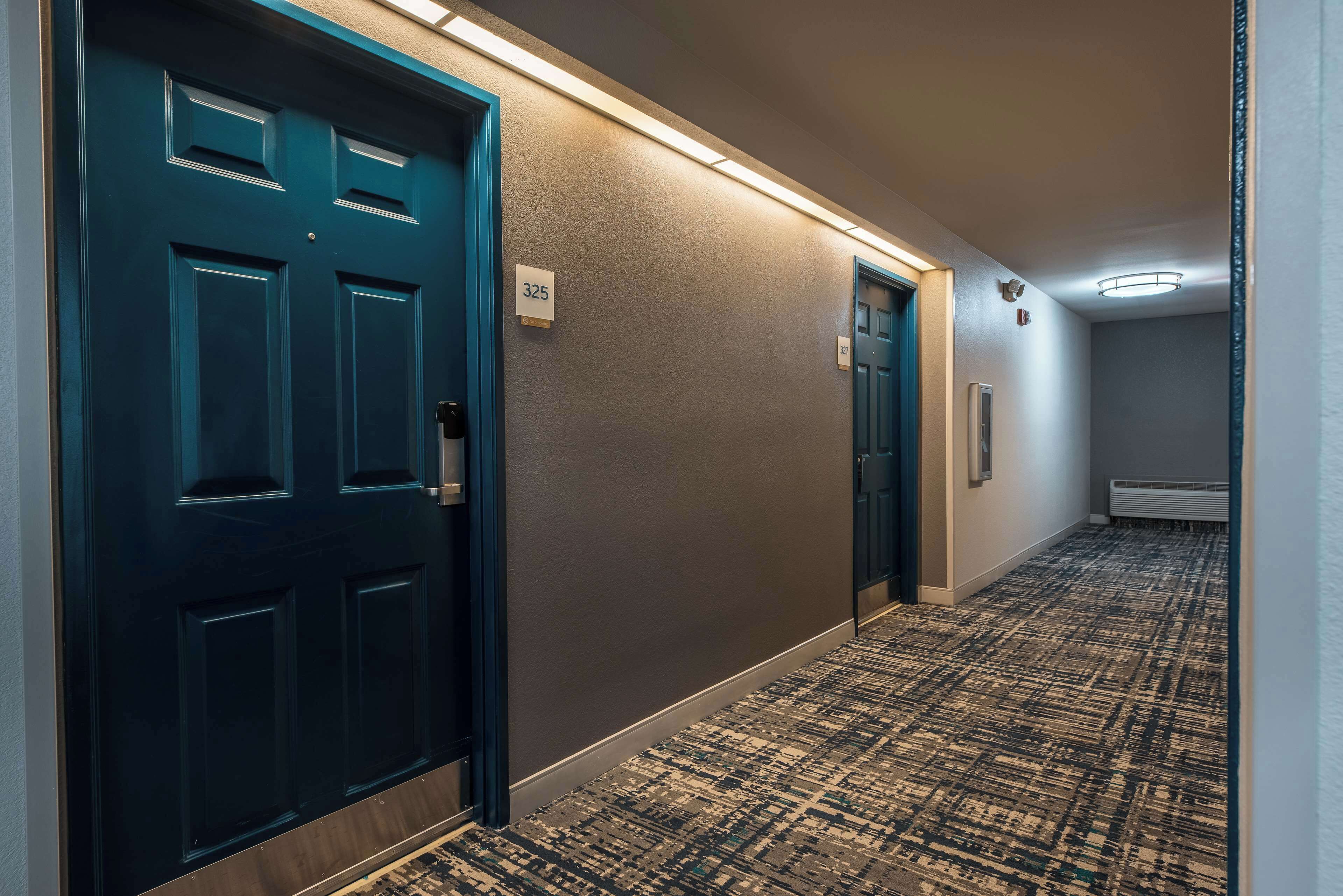 Individually decorated, individually furnished, desk, laptop workspace