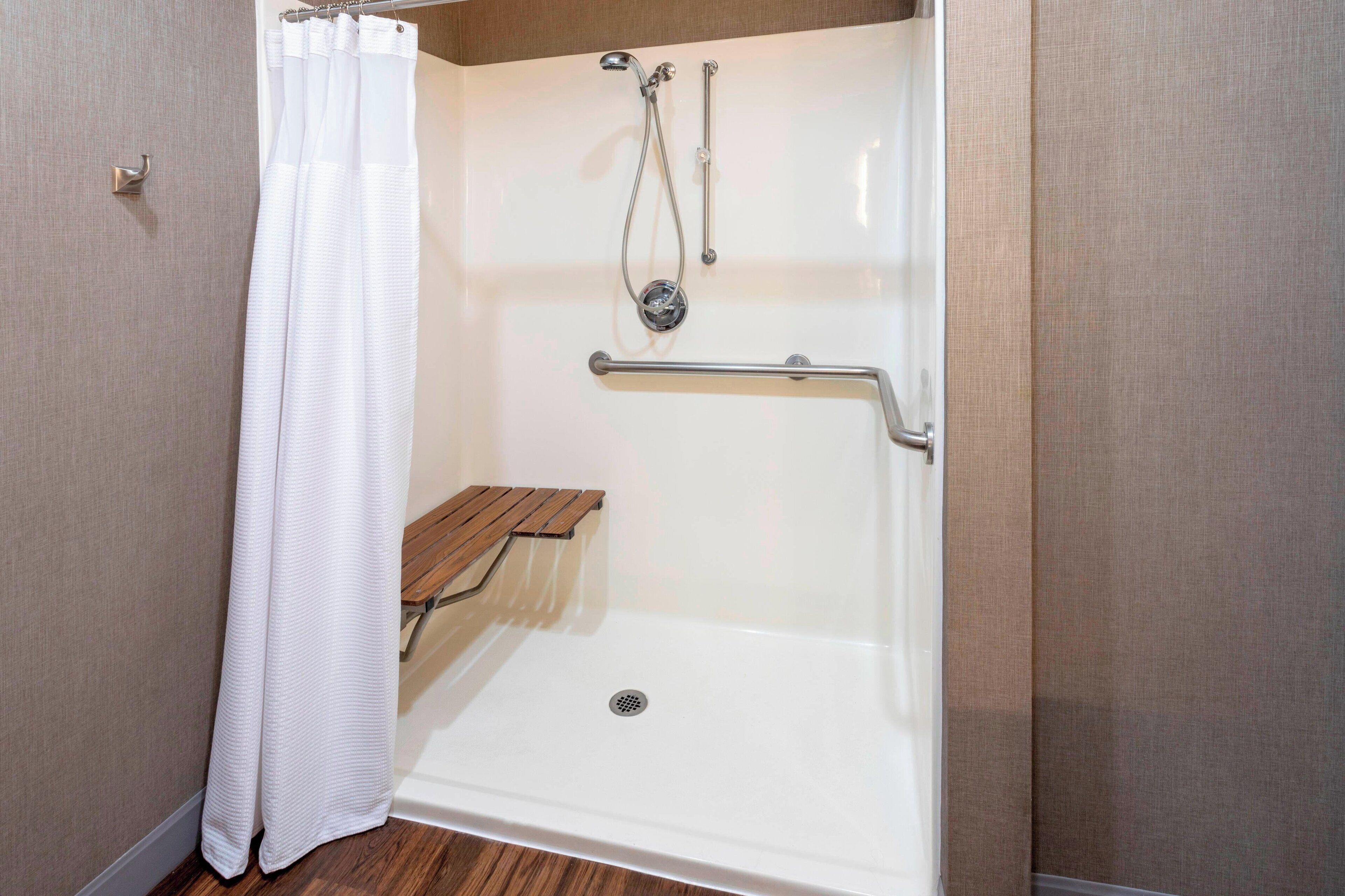 free toiletries, hair dryer, towels