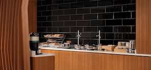 Free daily buffet breakfast