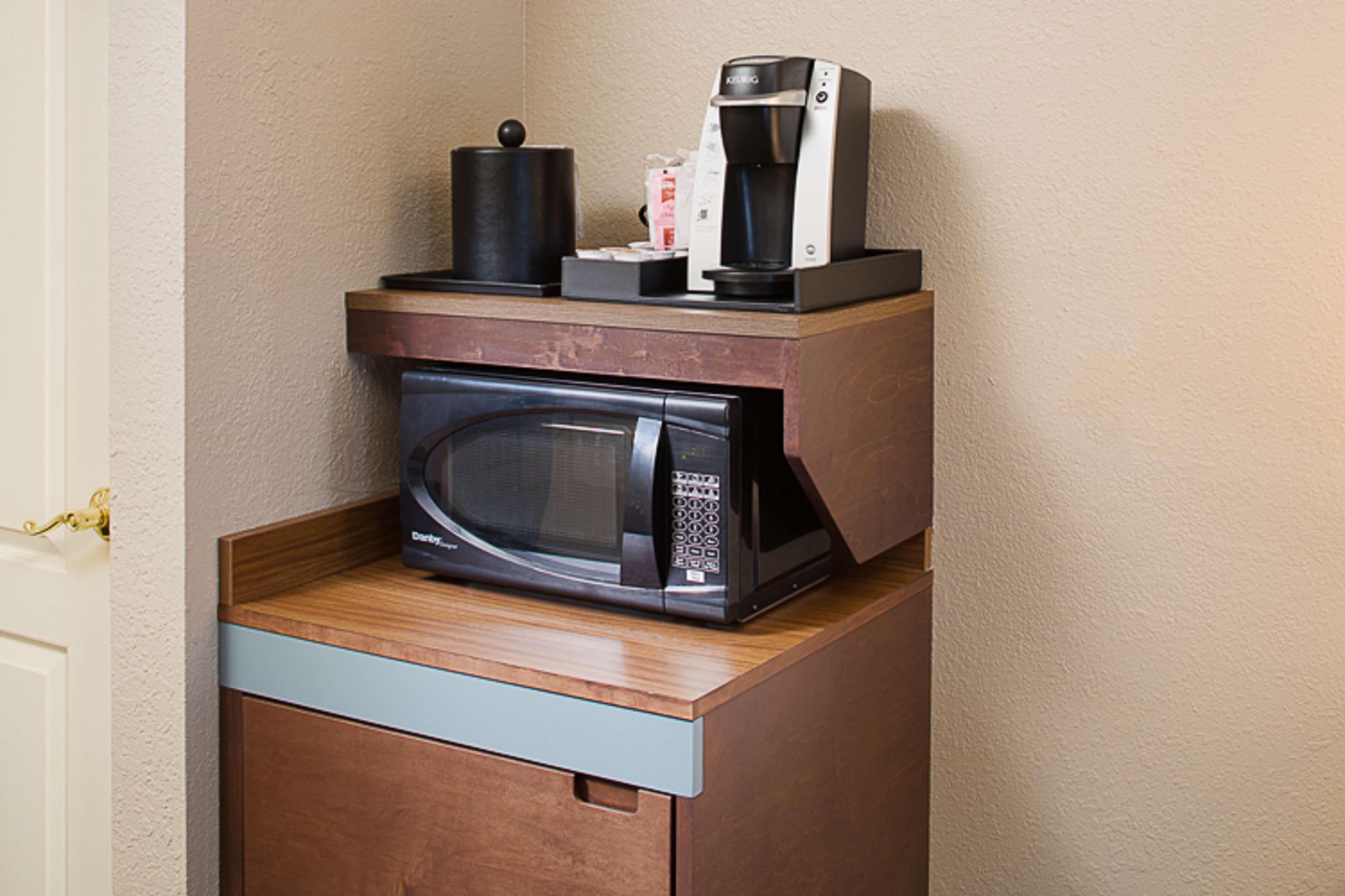 down duvets, desk, laptop workspace, blackout curtains