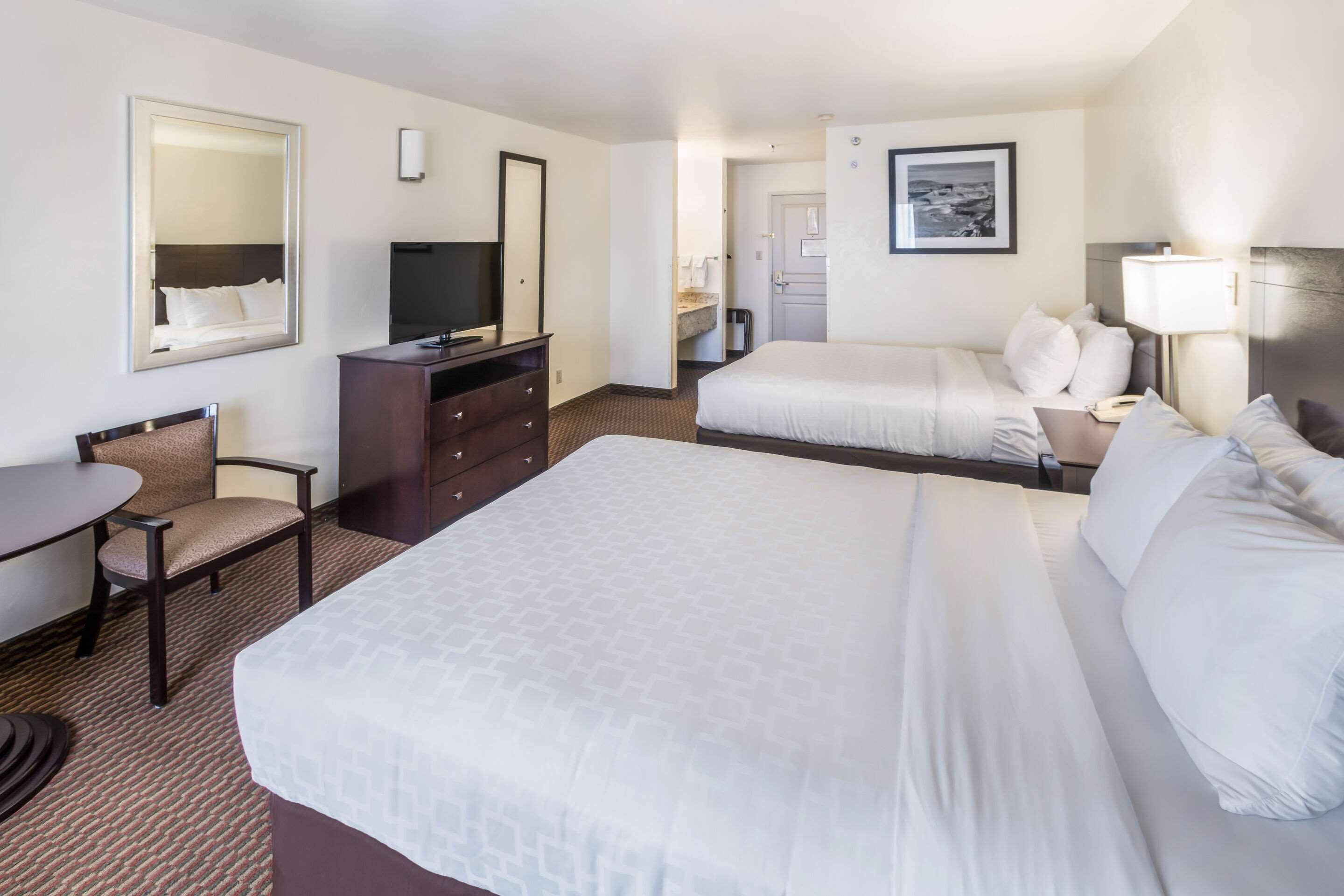 Standard Room, 2 Queen Beds, Non Smoking | Iron/ironing board, rollaway beds, free WiFi, bed sheets
