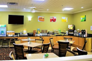 Free buffet breakfast