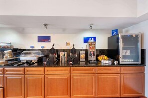 Free daily self-service breakfast 