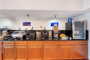 Free daily self-service breakfast