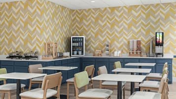 Free daily self-serve breakfast