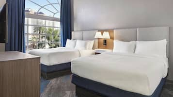 Room, 2 Queen Beds | Hypo-allergenic bedding, desk, blackout curtains, iron/ironing board