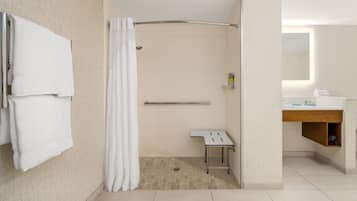 Premium bedding, down comforters, in-room safe, desk