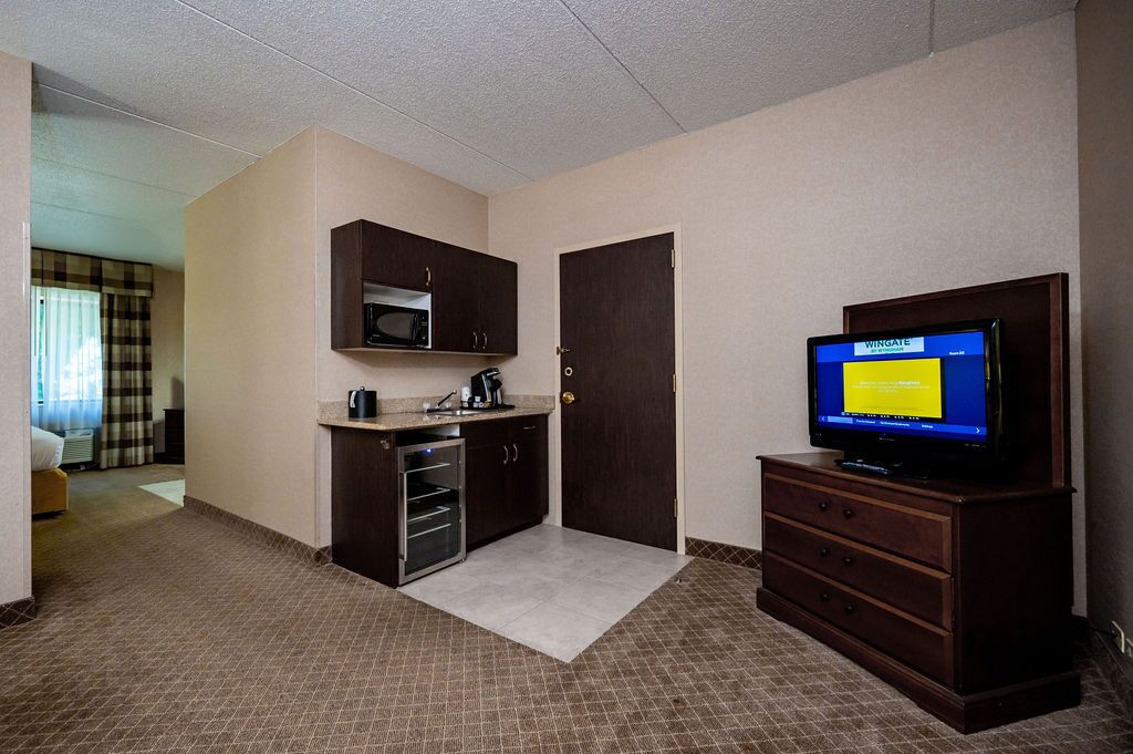 hypo-allergenic bedding, desk, laptop workspace, iron/ironing board