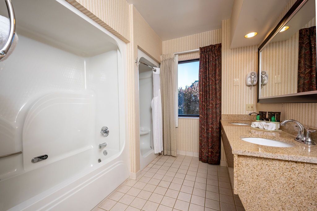 deluxe suite, 2 queen beds, non smoking (one-bedroom) | hypo-allergenic bedding, desk, laptop workspace, iron/ironing board